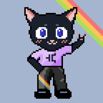 Pixel art of Mosfet, now in
color