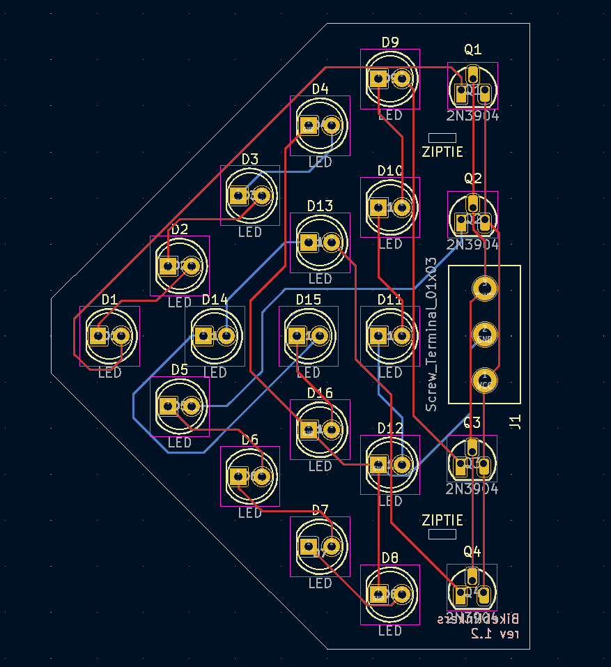 Revised PCB design. A screw terminal is used