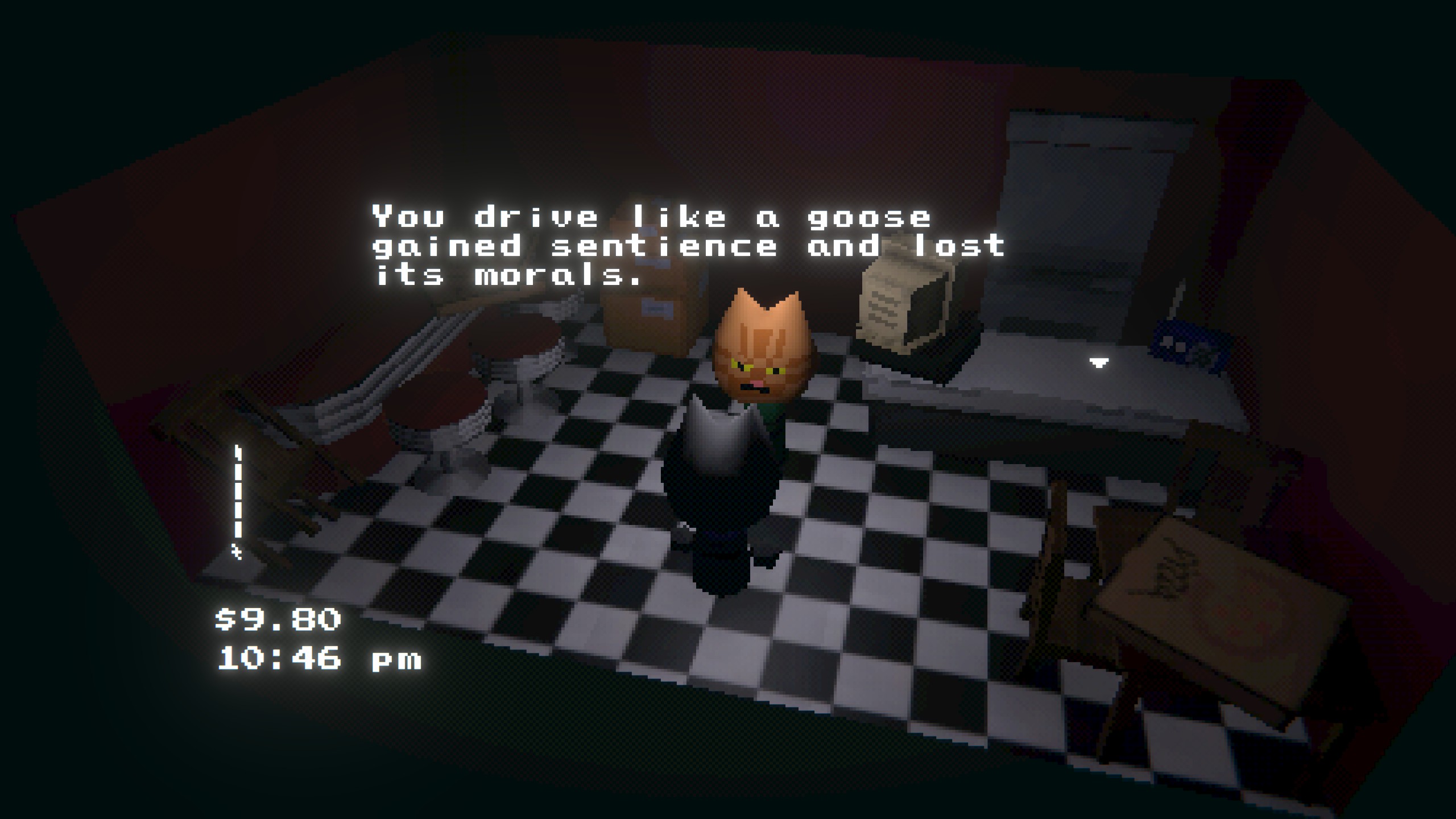 Foreman: "You drive like a goose gained sentience and lost its
morals.