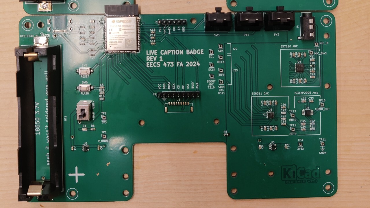 PCB with a notch on the bottom